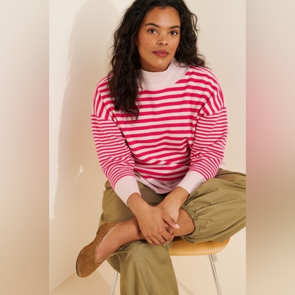 NWT! Anthropologie The Carys Mock-Neck Sweater by Maeve - Size Large 🥐 - Picture 5 of 11
